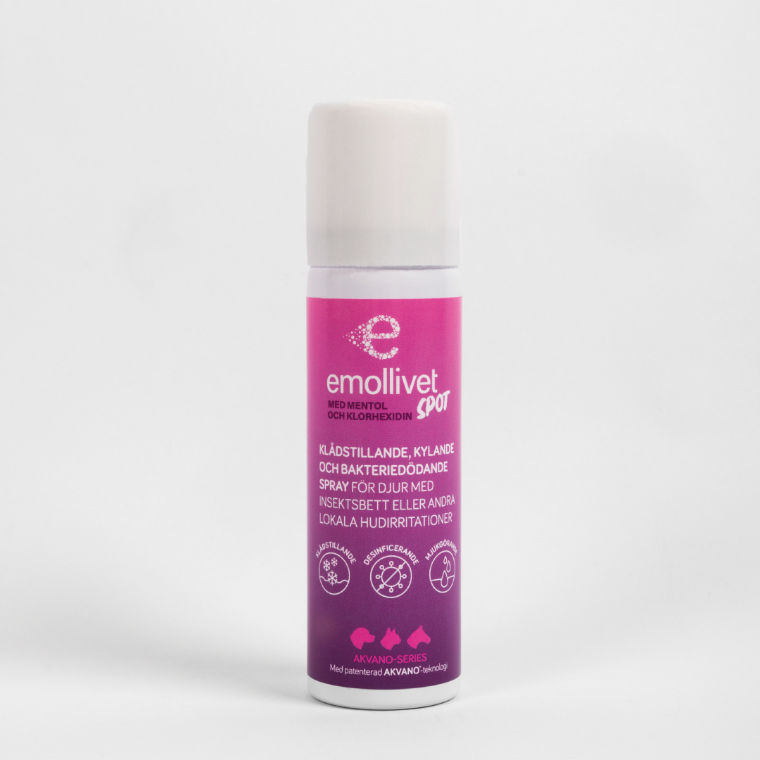 
                  
                    Emollivet SPOT - Juckreizlinderndes und antibakterielles Spray für Pferde und Hunde
                  
                
